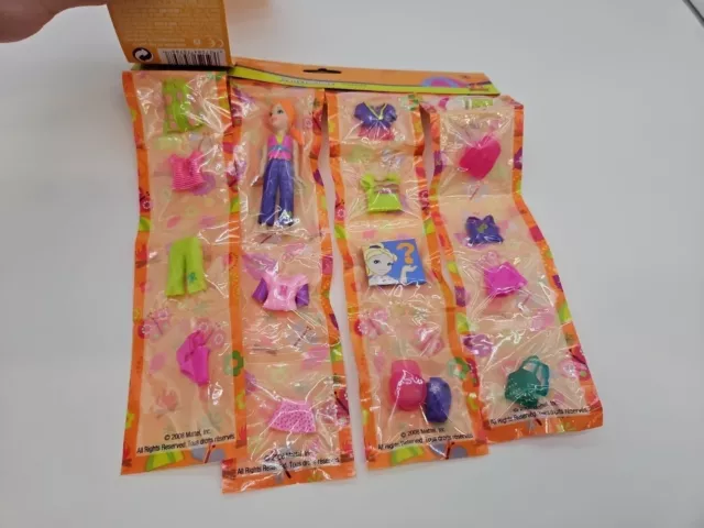 Sealed 2008 Polly Pocket Pretty Packets Fashions. 2 Dolls And 21 Accesories. 2