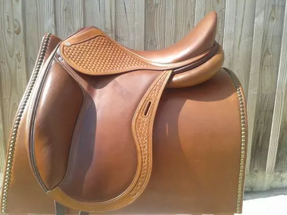 Dressage All Purpose Handmade Tooling Carving Leather Saddle Size 15" to 18"