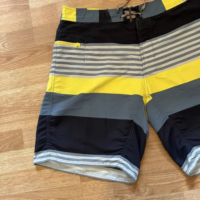 PATAGONIA WAVEFARER BOARD Shorts Colorful Striped Trunks Swim Suit Men ...