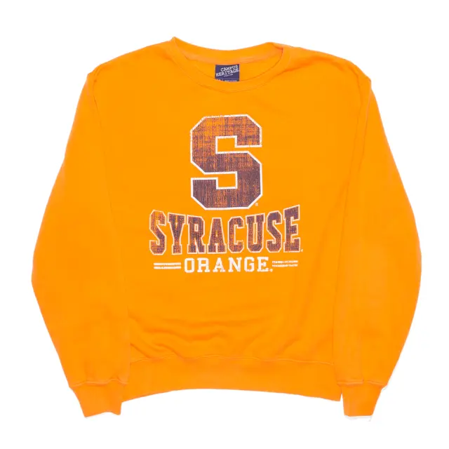 CAMPUS HERITAGE Syracuse University Orange Reg Big Logo USA Sweatshirt Mens M