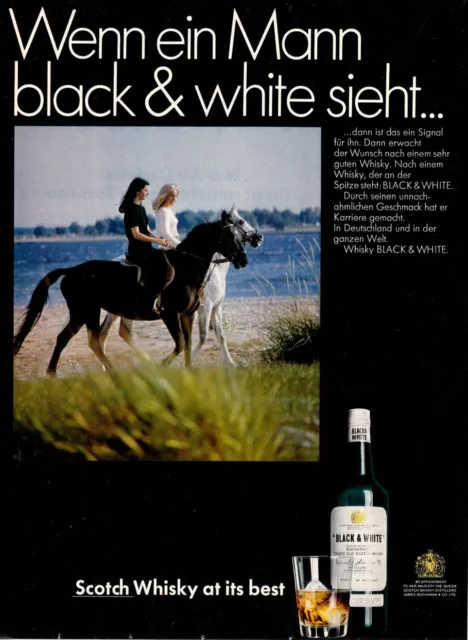 3w22592/ Alte Reklame aus 1968 – BLACK & WHITE Scotch Whisky