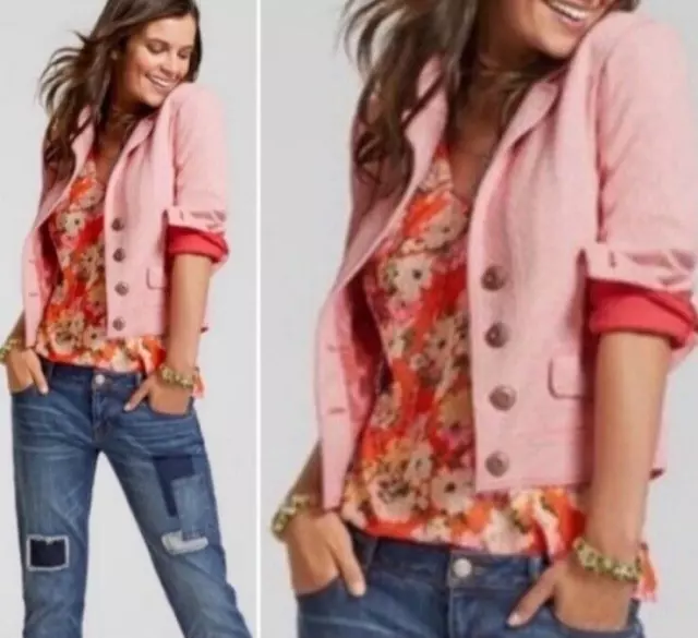 CABI AMELIA JACKET Blazer Size M in Shrimp Pink Red 42.74 PicClick