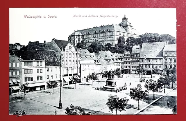 AK WEISSENFELS Saale um 1910 Markt und Schloss Augustusburg  ( 29816