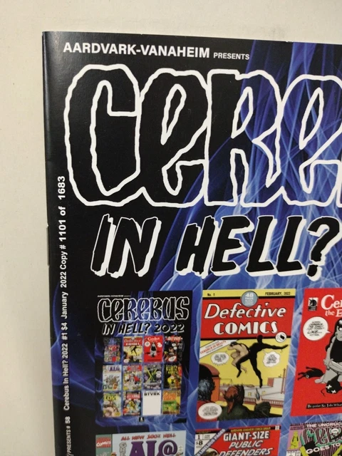 Cerebus in Hell? 2022 #1 VF/NM; Aardvark-Vanaheim | 58 LTD #'d 1101/1683 2