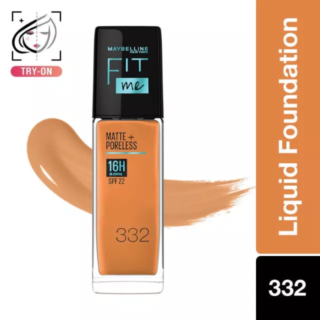 Maybelline New York Fond de Teint Liquide Fit Me Matte+Poreless - 332...