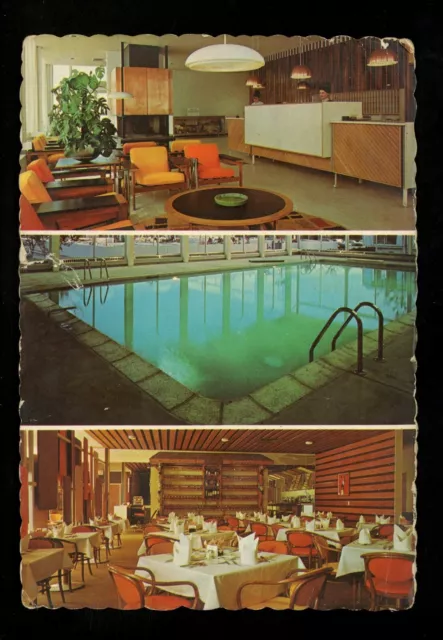 Hotel Motel postcard Michigan MI Port Huron Motor Inn chrome