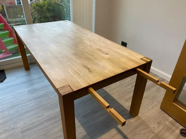 Oak Table 71 inch length 35.5 inch width 29.5 inch height