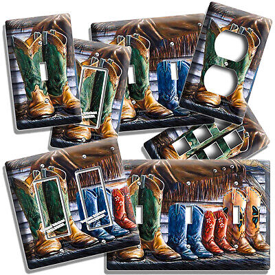 Country Family Western Colorado Cowboy Boots Lightswitch Outlet Plate Wall Decor
