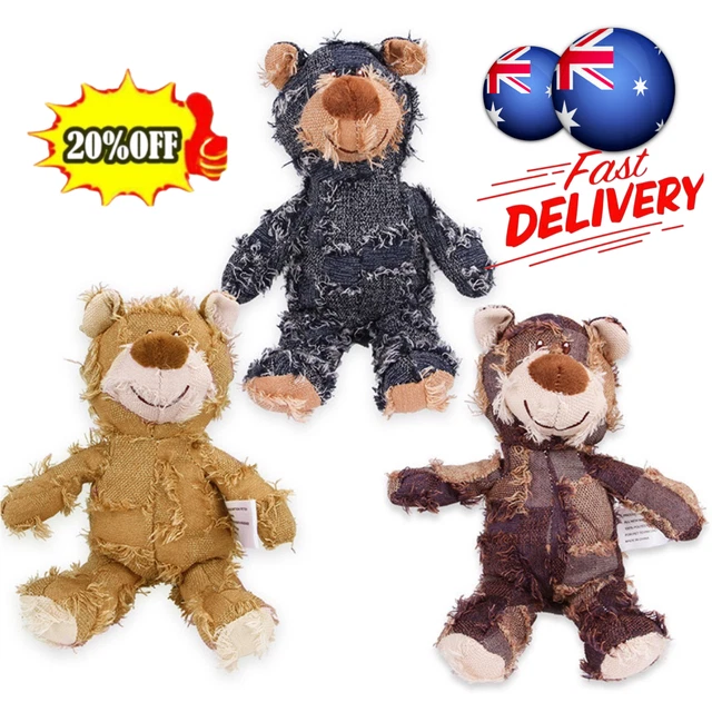 Enlightened Pet Dogs Plush Bear Chew Toy, Puppy Bite Resistant Molar Squeaky Toy