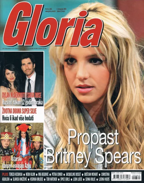 GLORIA #665 2007 CROATIAN CELEBRITY MAGAZINE cover BRITNEY SPEARS