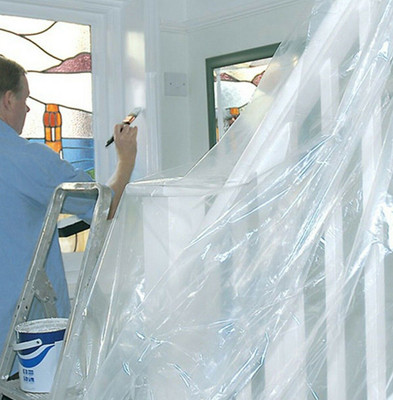 XL POLITENE Polvere Foglio Copertura Fai Da Te Pittura Decorazione Mobili Decoratori 