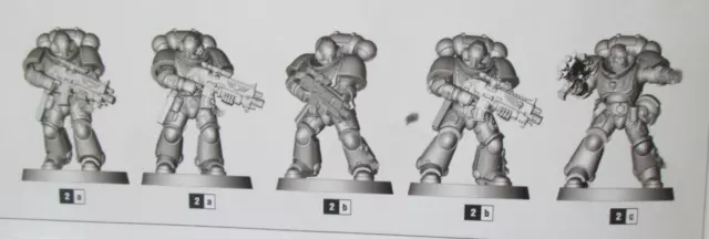 5 Intercessor  Primaris Space Marines Squad B Dark Imperium 40.000 Warhammer 40k