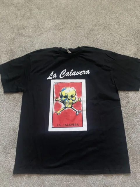 La Calavera Loteria Mexican Bingo T-Shirt new no tags size extra large￼