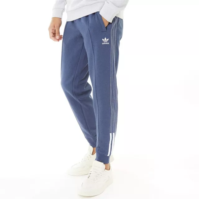 ADIDAS ORIGINALS MENS Superstar Taped Joggers Collegiate Navy