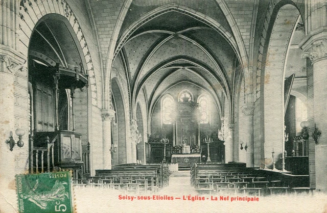 SOISY SOUS ETIOLLES Card The Church La Nef Main
