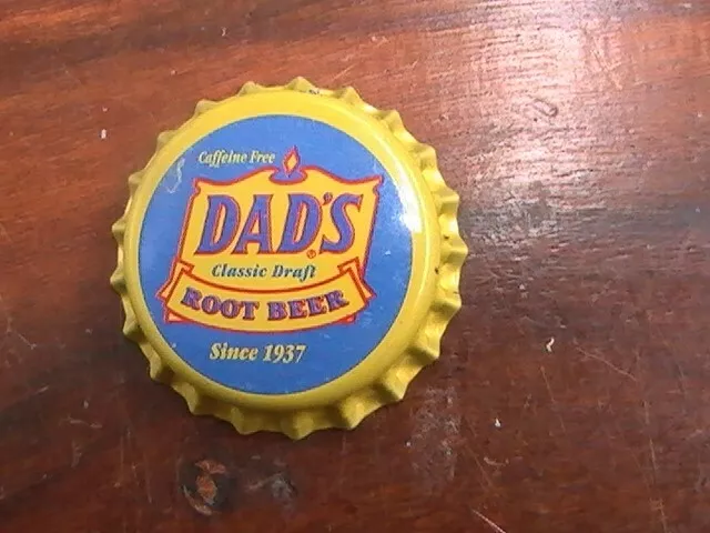 Bottle Cap Unused Plastic Lined Dad's Root Beer Atlanta Ga