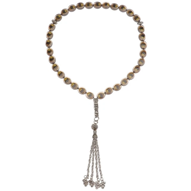 Hand Holding Rosary Muslim Prayer Beads Islamic Gifts Handheld