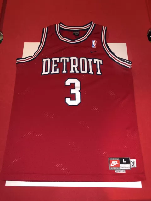 Vintage Authentic Reebok NBA Detroit Pistons Ben Wallace #3