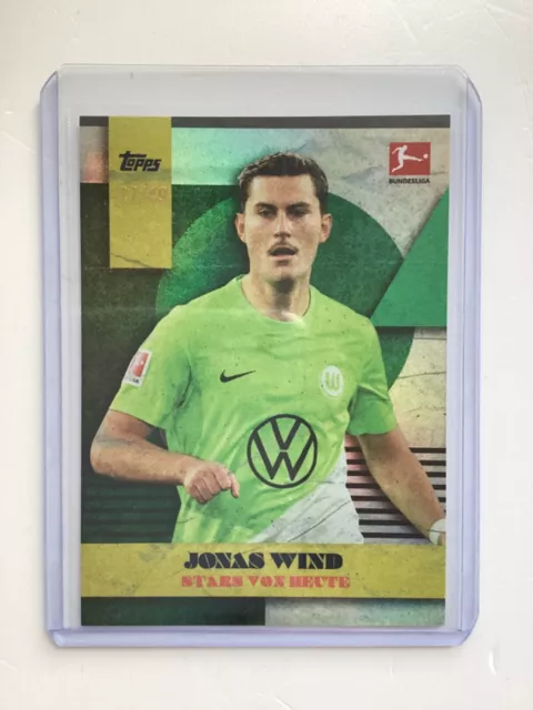 Topps Lothar Matthaus Platin 2023-2024 Jonas Wind Parallel 27/49