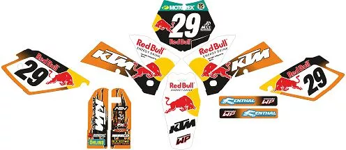 kit pegatinas ktm exc-sx 125-525 2005, 2006, 2007 sticker, adhesivos, graphics