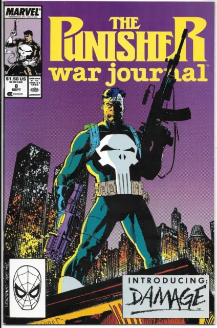 The Punisher War Journal Comic Book #8 Marvel Comics 1989 VERY FINE-