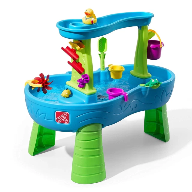 Rain Showers Splash Pond Water Table Kids Water Play Table with 13Pc Accessorie