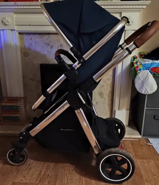 Mothercare Journey Edit Navy & Tan Pushchair / Stroller