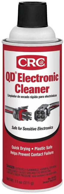 Quick Dry Electronic Cleaner Electrical Contact Alcohol Based 11 Oz CRC 5103-