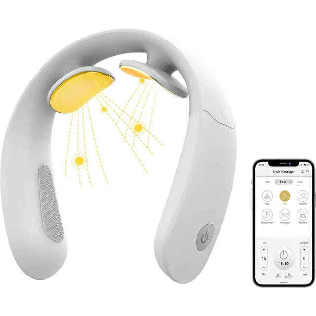 Masseur M3 Zervikal Hals Bluetooth Impulse Elektrisch Sitzheizung