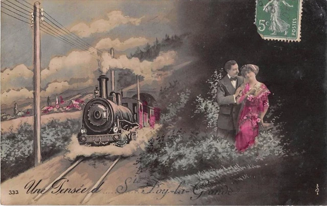 Cpa 33 Sainte Foy La Grande One Train Thought