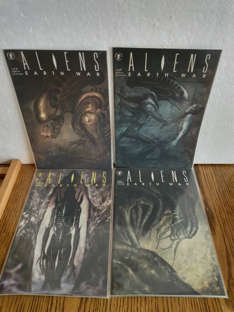 ALIENS: Earth War 1990 #1-4 COMPLETE SET LOT Full Run Dark Horse Comic Book