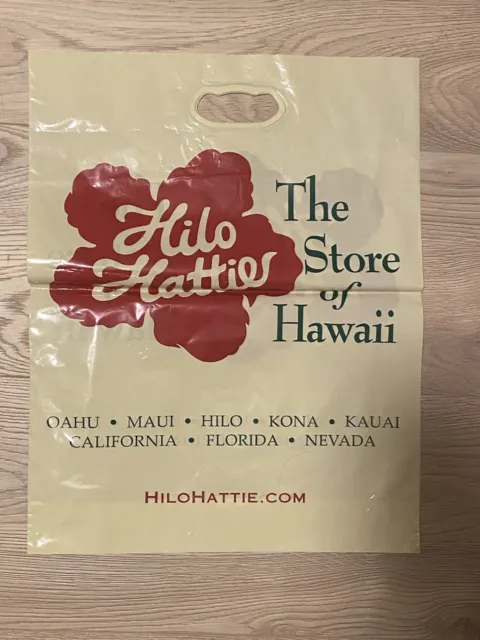 Hilo Hattie The Store of Hawaii Shopping Bag Plastic 20"x15" Bag New Unused