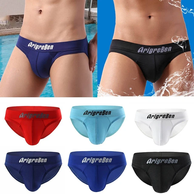 Stylish Men's Low Rise Bikini Brief Breathable Swimwear Multiple Choices