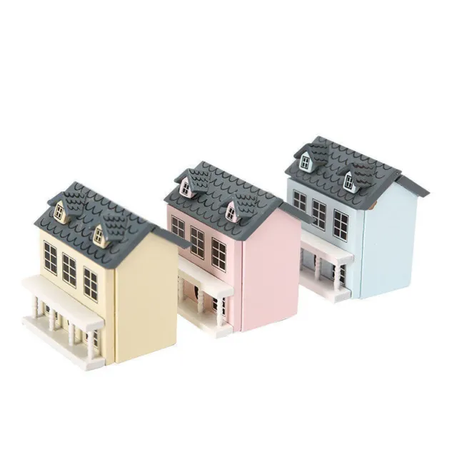 1/12 Scale Cute Wooden Villa Furniture Dollhouse Miniature Accessory