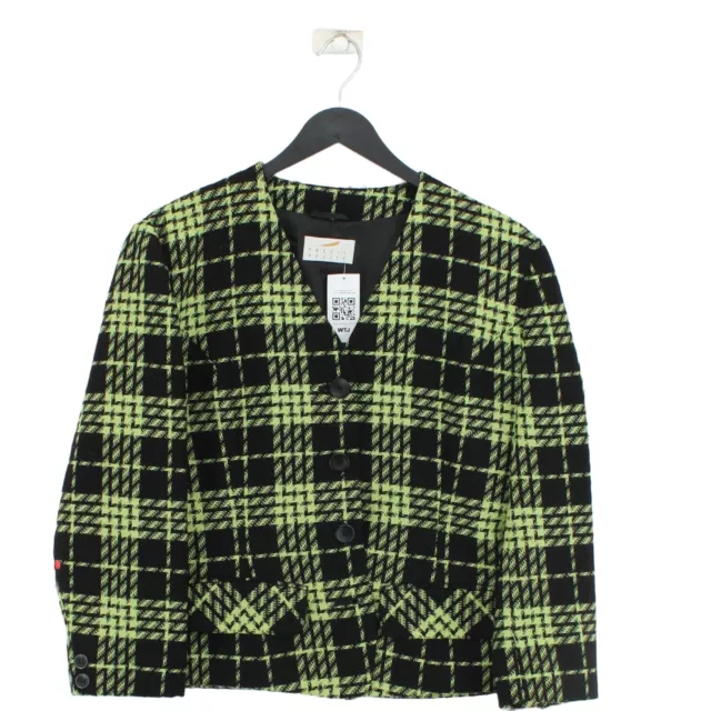 Precis Petite Women's Blazer UK 12 Black Cotton with Polyester Overcoat