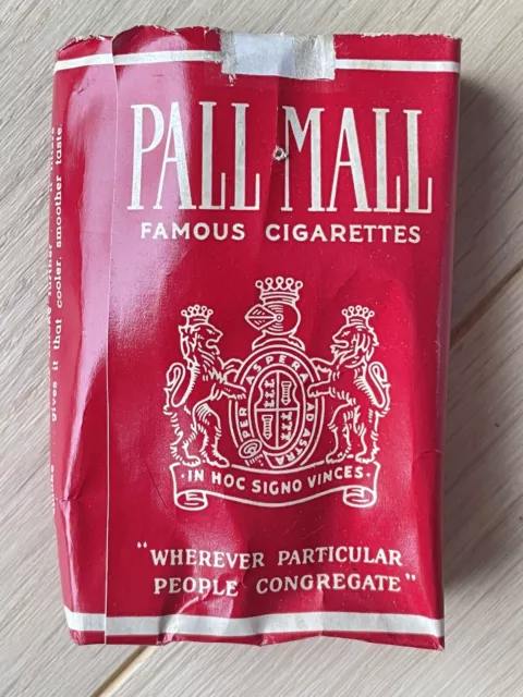 Ancien Paquet de Cigarettes VIDE - pall mall- collection