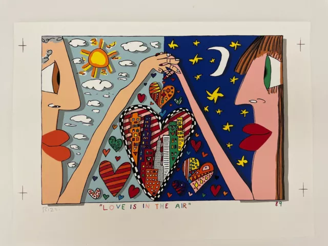 Rizzi // Love is in the Air  // Pop Art  // handsigniert // Farblithographie