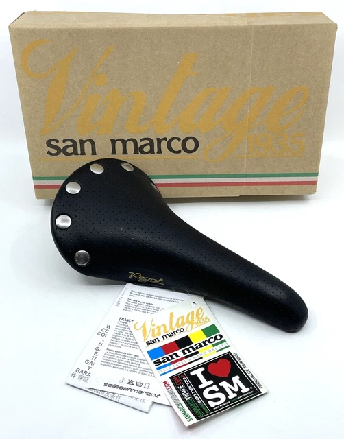 Selle De Vélo San Marco Due En Cuir Marron - Vintage 1998, 305g, Pour Vélo De Route/course, Occasion