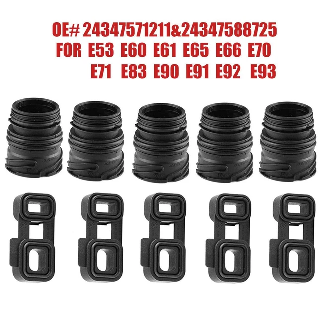 5pcs Mechatronic Sealing Sleeve + Adapter Set For BMW E53 E65 E66 E70 E71 E90