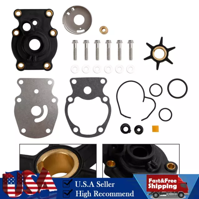 Water Pump Impeller Kit for Johnson Evinrude 25 30 35HP Outboard 0393630 0393509