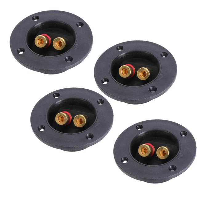Alicer Lot de 2 bornes pour haut-parleurs, bornes de haut-parleur Alicer Lot de 2 bornes pour haut-parleurs, bornes de haut-parleur