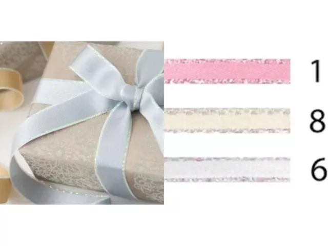 Iridescent Edge Satin Ribbon by Berisfords