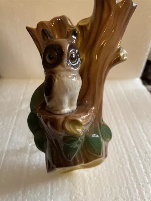 Vintage Hornsea Pottery Owl Wall Pocket vase No.582. Pre-owned.