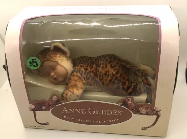 Anne Geddes Bean Filled Collection Leopard 2005 New in Box