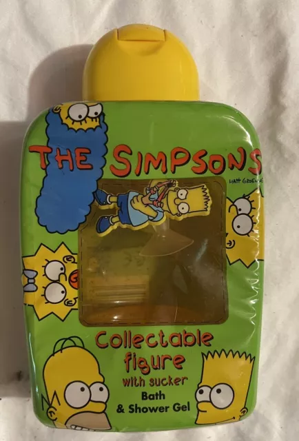 The Simpsons Bart Bath and Shower Gel Euromark 1996 Container Super Rare New