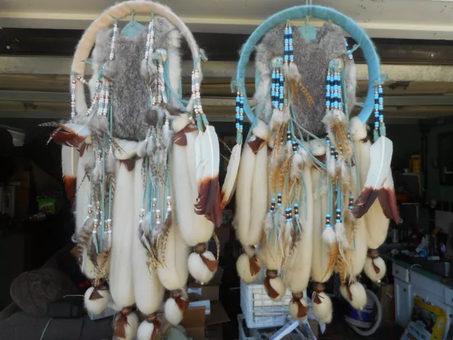 2  Vintage Large Dream Catchers & 1 Dream Catcher Mask