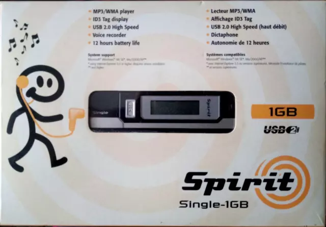 Lettore Registratore Mp3/WMA Spirit Single-1Gb NEC