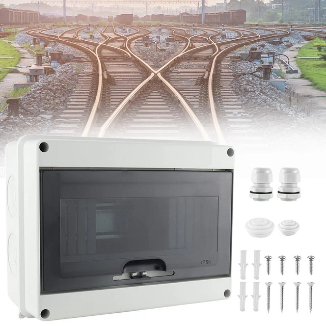Boîte de distribution étanche pratique à 8 modules adaptée à une utilisatio