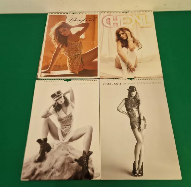 Joblot Bundle of 4 Official 2010 2011 2012 2013 Cheryl Cole Calendars