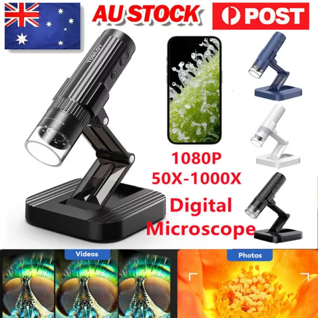 50X-1000X DM1S Wireless Digital Microscope 1080P HD WiFi Portable Handheld